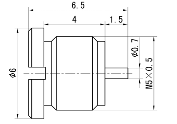 SMP Male RF Coaxial Connector – Straight, Thread Mount for Microstrip Applications, up to 40 GHz