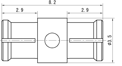 SMP Female to Female RF Coaxial Adapter – 8.2 mm Length