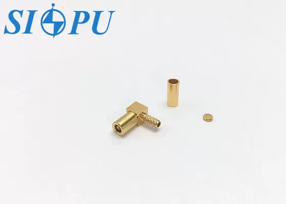 SSMB Female RF Coaxial Connector – Right-Angle, Compatible with RG316/U Cable