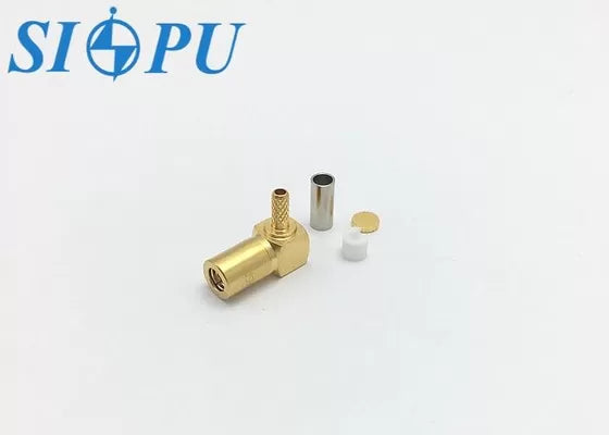 SMB Female RF Coaxial Connector – Right-Angle, Compatible with RG316/U Cable