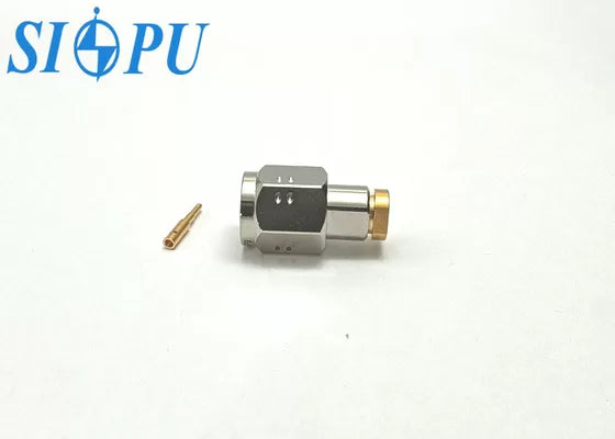 TNC Male RF Coaxial Connector – Nickel Plated, Compatible with RG316/U Cable