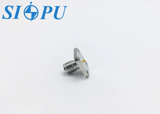 SMA Female RF Coaxial Connectors Flange Mount Receptacle