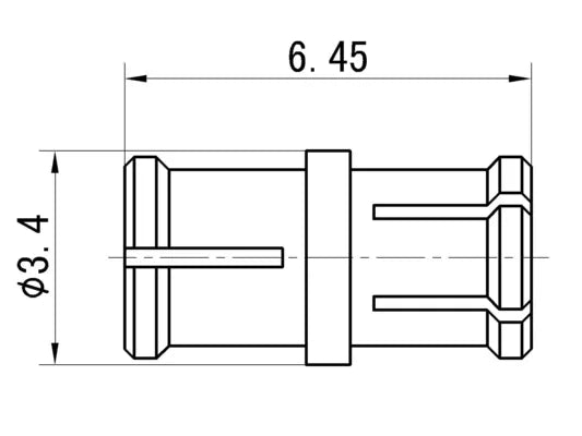SMP Female to SMP Female RF Coaxial Adapter, up to 40 GHz