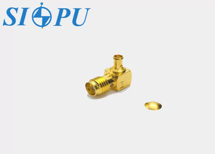 Angled SMA Female RF Coaxial Connector – Compatible with CXN3506 Cable