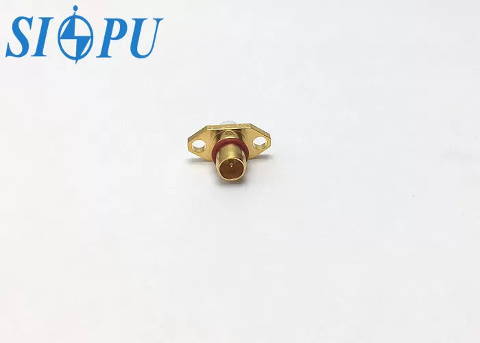 BMA RF Coaxial Connector – Straight Microstrip Type, Two-Hole Flange Mount