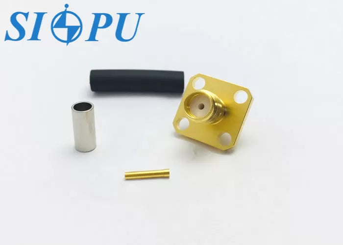 SMA Female RF Coaxial Connector – Flange Mounted, Compatible With RG316/U Cable