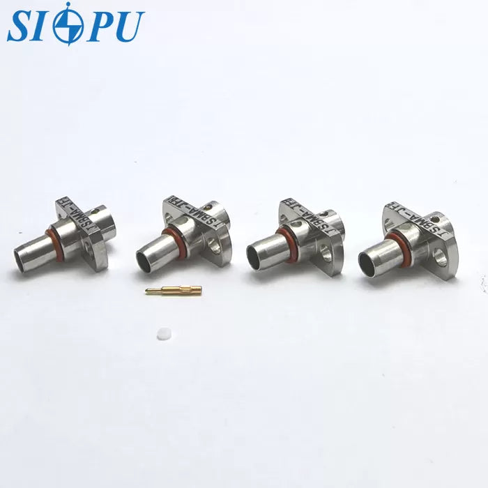 SBMA Male RF Coaxial Connector – Flange Mount, Compatible With 1# Semi-Rigid / Semi-Flexible Cable