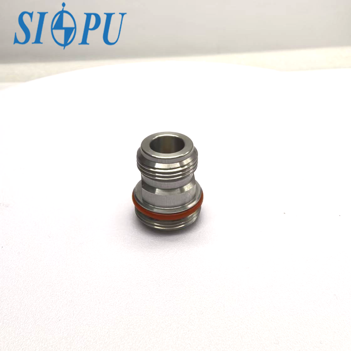 N-type Female RF Coaxial Connector with Threaded Mount and Sealing