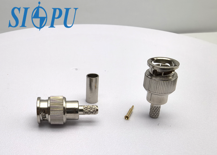 Mini-BNC Male RF Connector 75Ω for RG59, 031-70334 Compatible