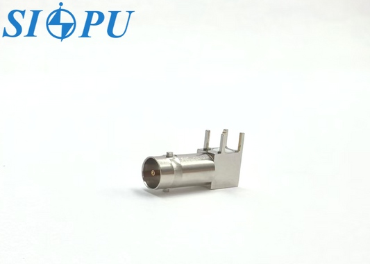 Mini-BNC Female Right-Angle PCB Socket 75Ω, 031-70255 Compatible
