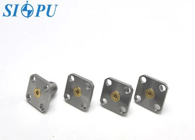 2.92mm Female RF Coaxial Connector – 4-Hole Flange Mount, Panel Socket, up to 40 GHz