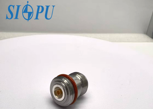N-type Female RF Coaxial Connector with Threaded Mount and Sealing
