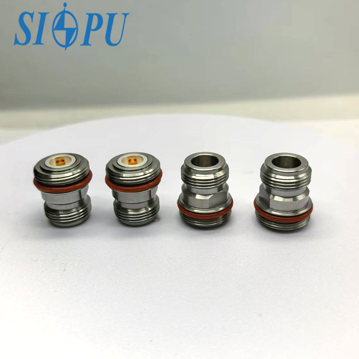 N-type Female RF Coaxial Connector with Threaded Mount and Sealing