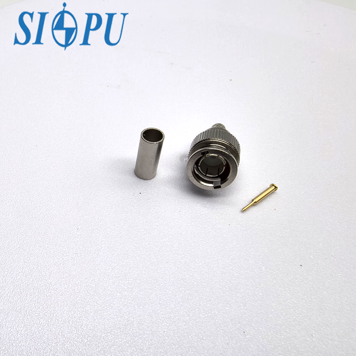 Mini-BNC Male RF Connector 75Ω for RG59, 031-70334 Compatible