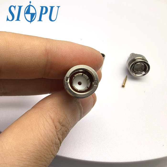 Mini-BNC Male RF Connector 75Ω for RG59, 031-70334 Compatible