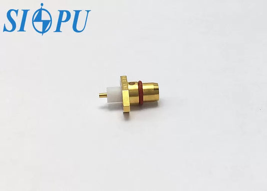 BMA RF Coaxial Connector – Straight Microstrip Type, Two-Hole Flange Mount