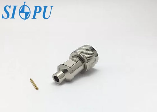 N-Type Male RF Connector for RG142B/U Coaxial Cable – Threaded
