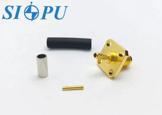 SMA Female RF Coaxial Connector – Flange Mounted, Compatible With RG316/U Cable