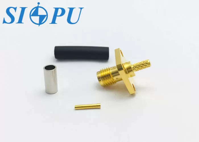 SMA Female RF Coaxial Connector – Flange Mounted, Compatible With RG316/U Cable