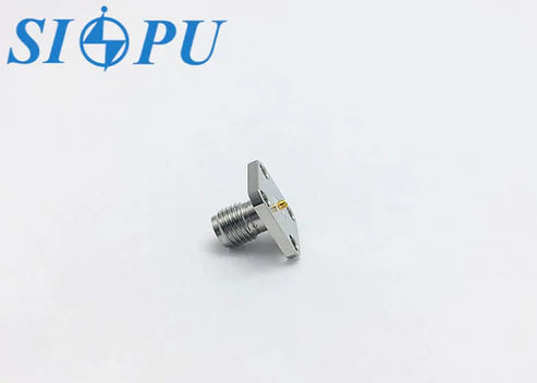 SMA Female RF Coaxial Connectors Flange Mount Receptacle, up to 18 GHz