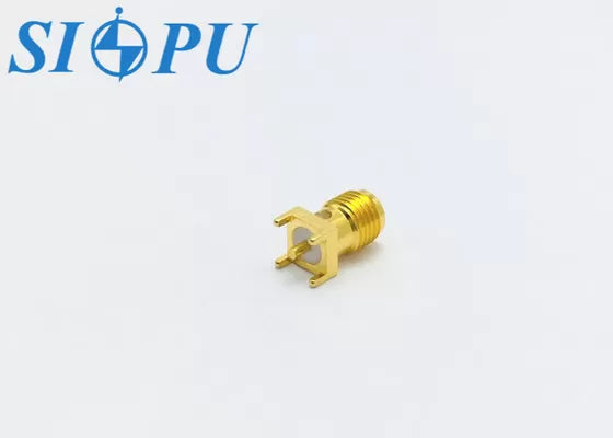 SMA Female RF Coaxial Connector – PCB Soldering Socket, up to 18 GHz