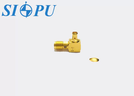 Angled SMA Female RF Coaxial Connector – Compatible with CXN3506 Cable