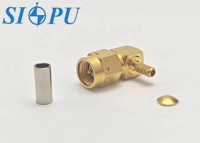 SMA Male RF Coaxial Connector – Right Angle 90°, Compatible With RG316/U Cable