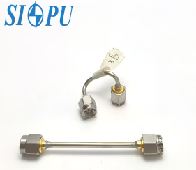 SMA Male Right-Angle RF Cable Assembly (SFT-50-2-1, Semi-Steel, Solder Type, 150mm Length)