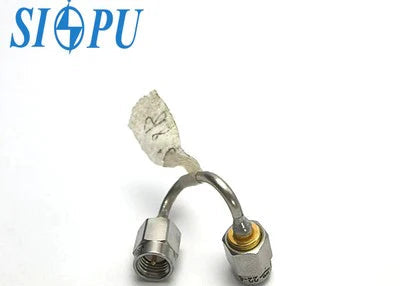 SMA Male Right-Angle RF Cable Assembly (SFT-50-2-1, Semi-Steel, Solder Type, 150mm Length)