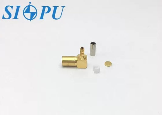 SMB Female RF Coaxial Connector – Right-Angle, Compatible with RG316/U Cable