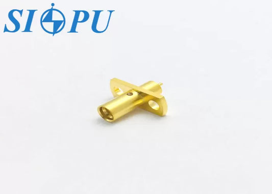 SMP Male RF Coaxial Connector – Limited Detent, Flange Mount, Compatible With Coated CXN3506 Cable