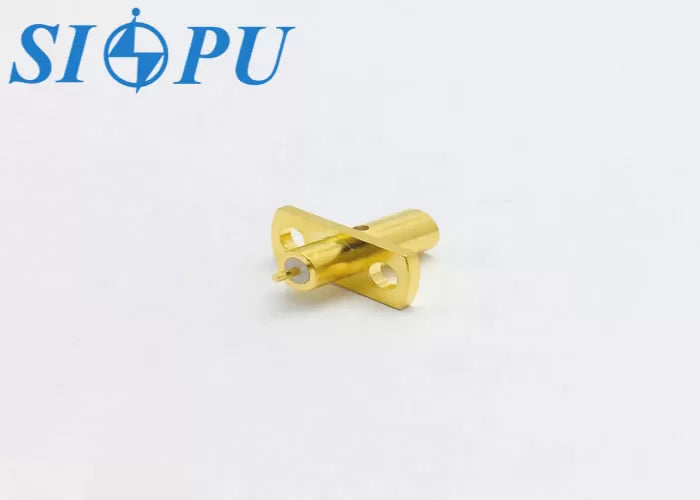 SMP Male RF Coaxial Connector – Limited Detent, Flange Mount, Compatible With Coated CXN3506 Cable