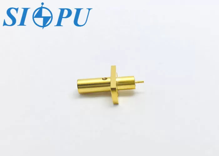 SMP Male RF Coaxial Connector – Limited Detent, Flange Mount, Compatible With Coated CXN3506 Cable