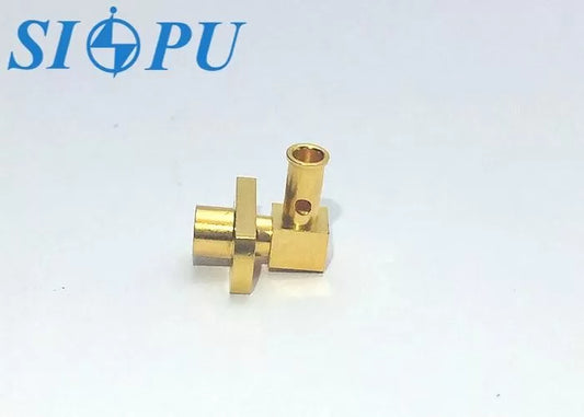 SMP Male Right-Angle RF Connector With Flange Mount – For CXN3506 Cable
