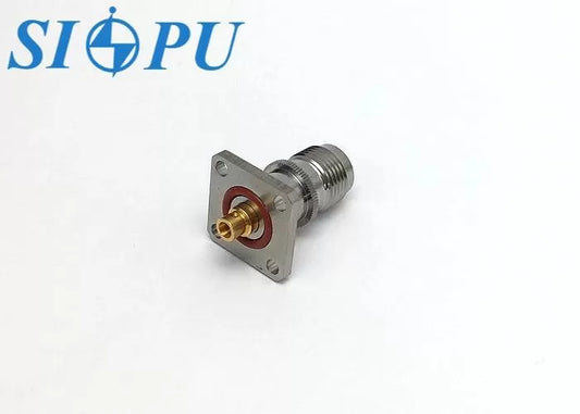 TNC Female RF Coaxial Receptacle – Self-Locking (Radially Meshing), Compatible with 2# Semi-Rigid / Semi-Flexible Cable