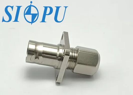 BNC Female RF Coaxial Connector – Flange Mount, for RG142/U Cable