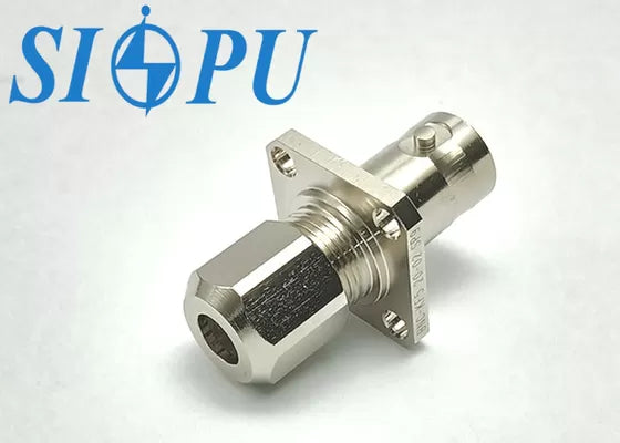 BNC Female RF Coaxial Connector – Flange Mount, for RG142/U Cable