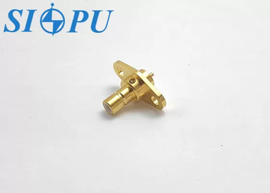 SMB Male RF Coaxial Connector – Microstrip, Flange Mounted