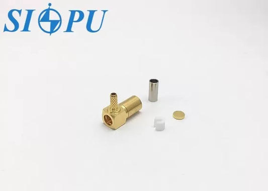 SMB Female RF Coaxial Connector – Right-Angle, Compatible with RG316/U Cable