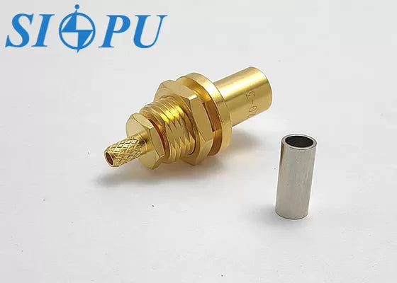 SMB Female RF Coaxial Connector – Threaded Mount, Compatible with RG316/U Cable