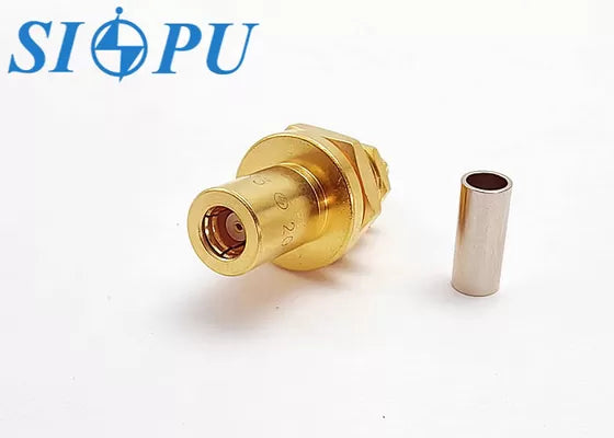 SMB Female RF Coaxial Connector – Threaded Mount, Compatible with RG316/U Cable