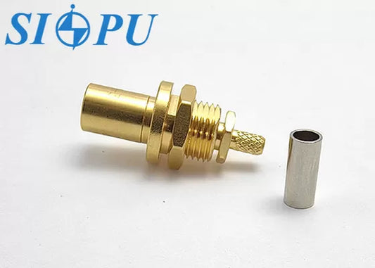 SMB Female RF Coaxial Connector – Threaded Mount, Compatible with RG316/U Cable