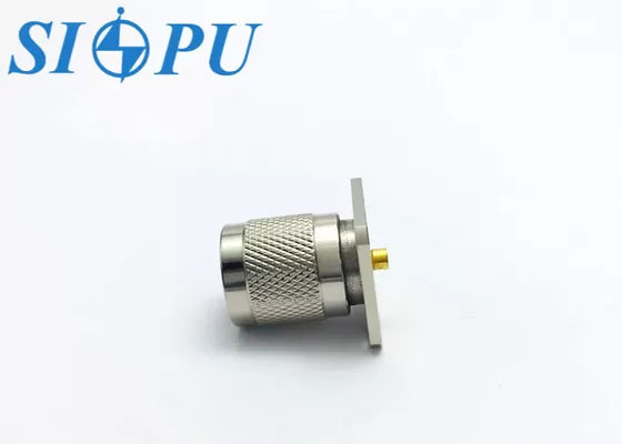 TNC Male RF Coaxial Connector – Flange Mount, Straight Type
