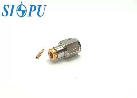 TNC Male RF Coaxial Connector – Nickel Plated, Compatible with RG316/U Cable