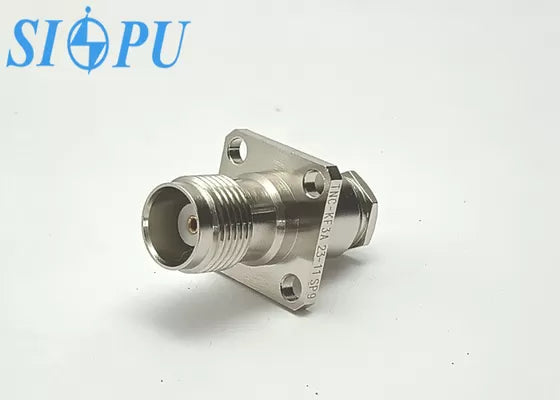 TNC Female RF Coaxial Connector – Flange Mount, Compatible with SFF-50-2-2 Cable