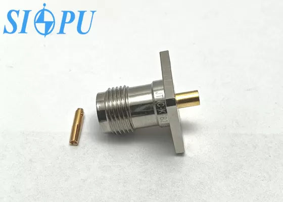 TNC Female RF Coaxial Connector – Flange Mount, Compatible with 2# Semi-Rigid / Semi-Flexible Cable