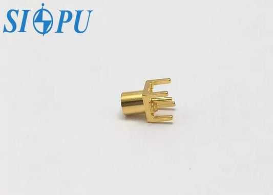 MCX Female RF Coaxial Connector – Straight Type, PCB Solder Mount