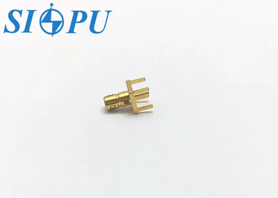SSMB Male RF Coaxial Connector – Straight Type, PCB Solder Mount
