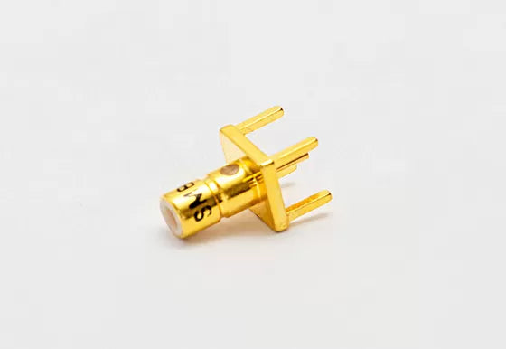 SSMB Male RF Coaxial Connector – Straight Type, PCB Solder Mount