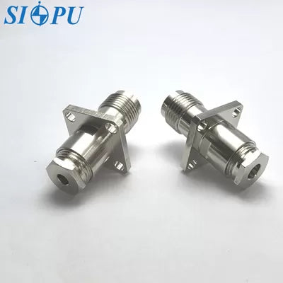 TNC Female RF Coaxial Connector – Flange Mount, Compatible with RG142/U Cable